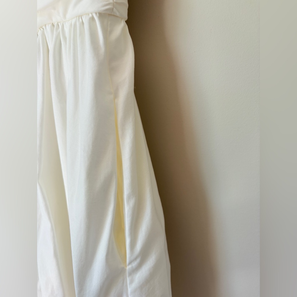 Reformation Lissa Cotton Midi Dress White Ivory Removable Strap | US 2 UK 6 - Picture 14 of 14
